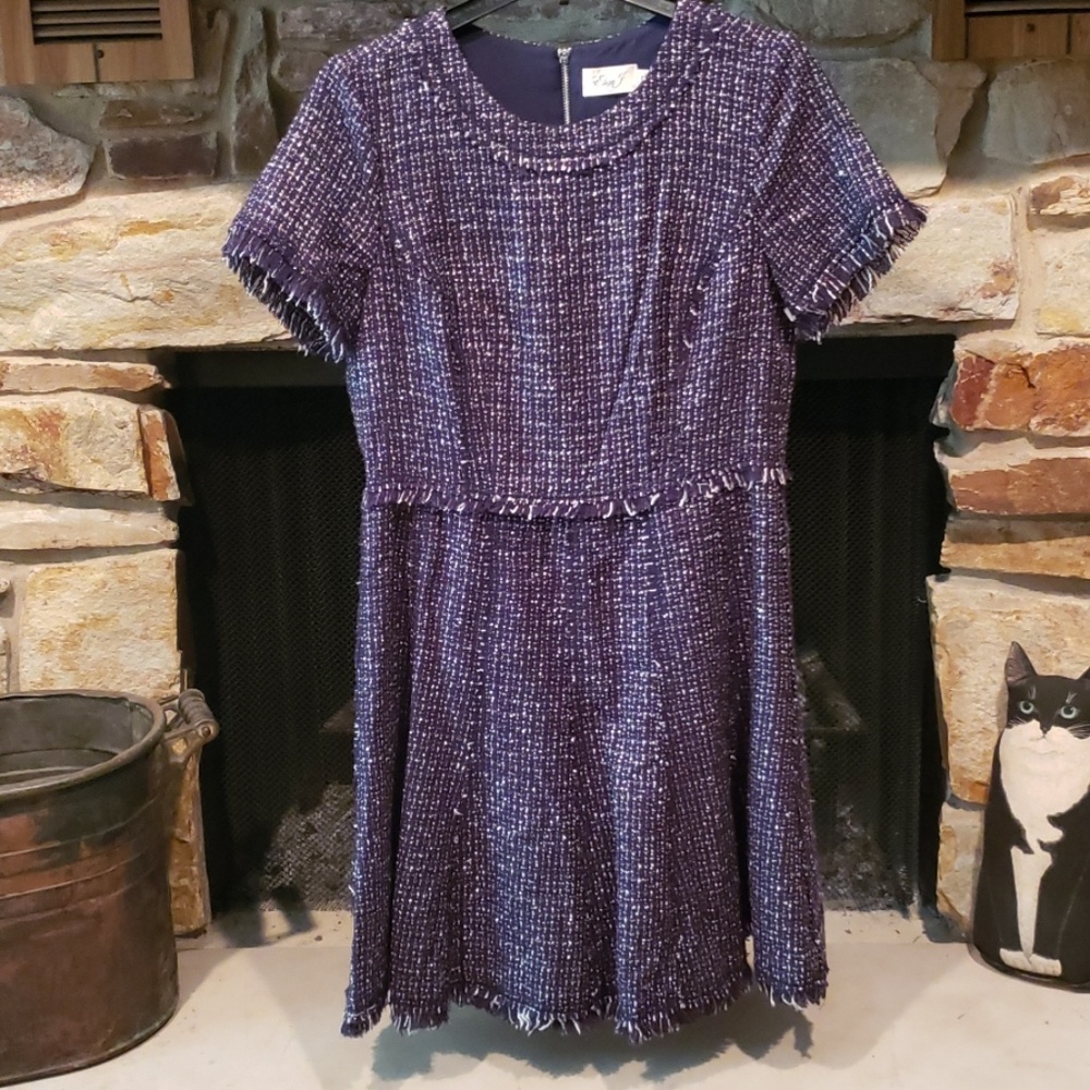 Eliza J Tweed Metallic Dress NWT size 12